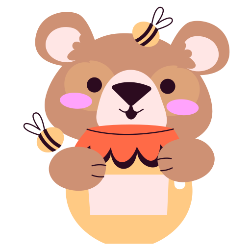 Bear free sticker Bear free sticker