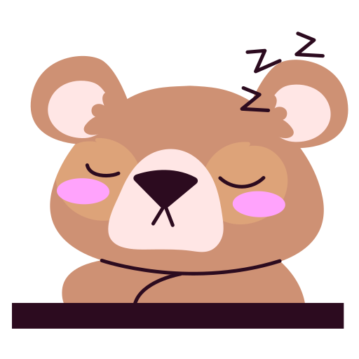 Bear free sticker