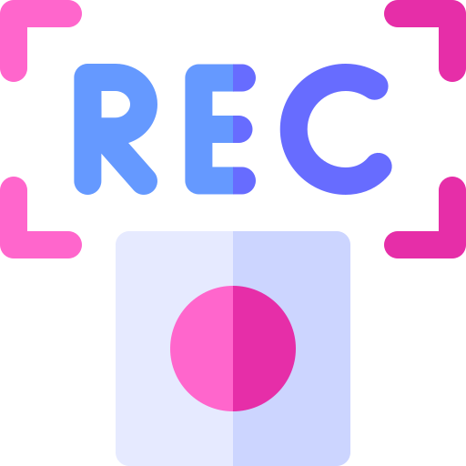 Record Basic Rounded Flat Icon