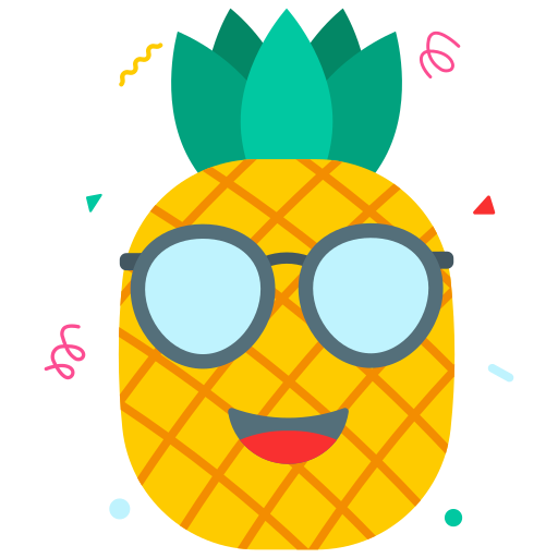 Pineapple free sticker Pineapple free sticker