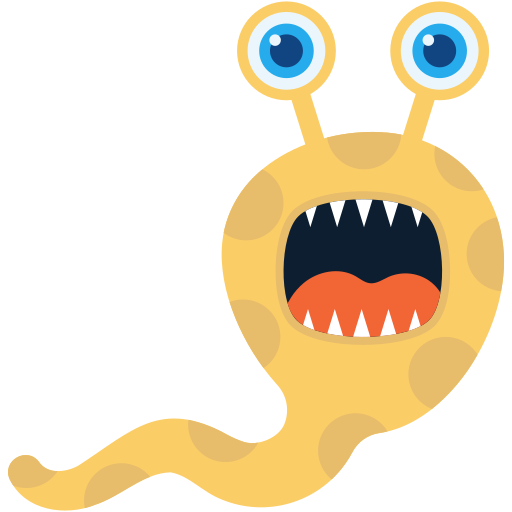 Monster free sticker
