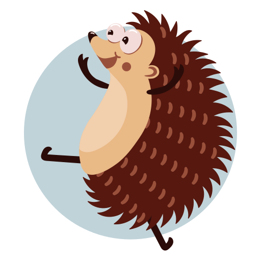 Hedgehog free sticker Hedgehog free sticker