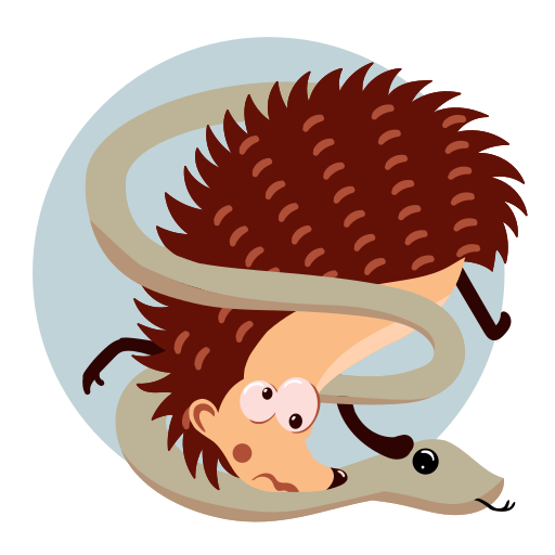 Hedgehog free sticker