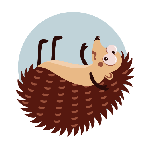 Hedgehog free sticker