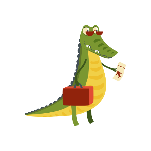 Crocodile Stickers - Free smileys Stickers