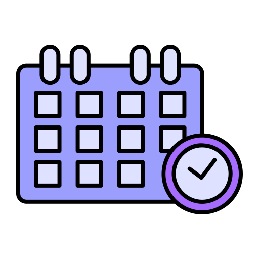 time and calendar icono gratis