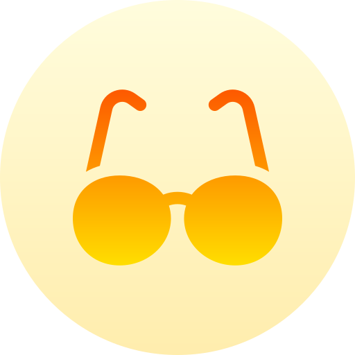 Glasses Basic Gradient Circular icon