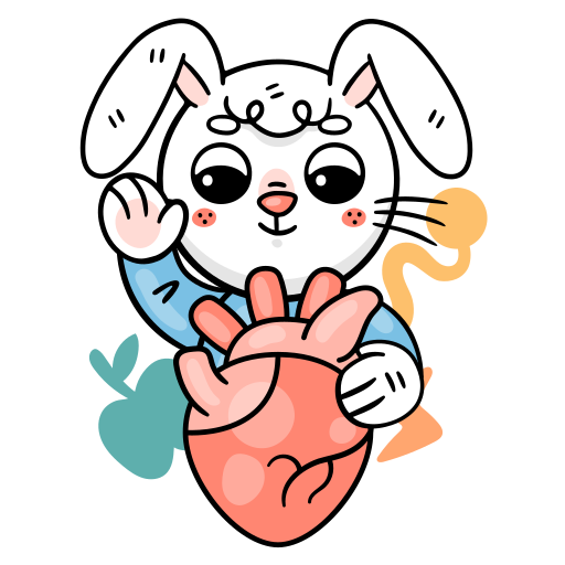Bunny free sticker Bunny free sticker