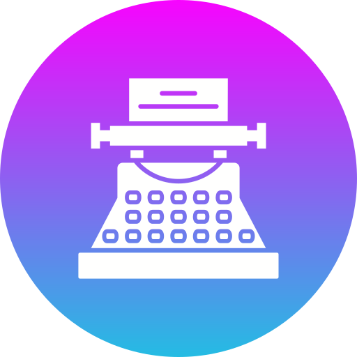 máquina de escribir icono gratis