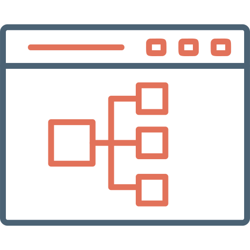 diagrama de flujo icono gratis