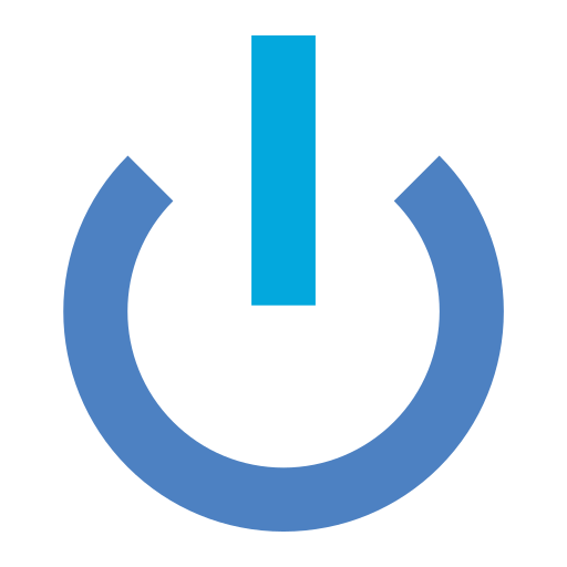 Power on Generic Blue icon