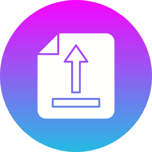 Upload Generic Flat Gradient icon