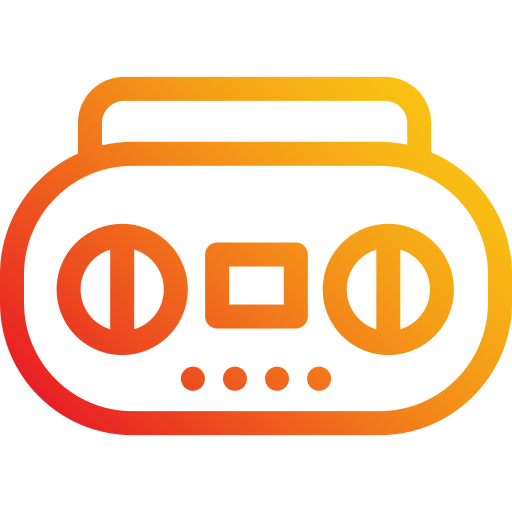 casete de radio icono gratis