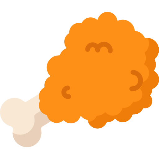 Fried chicken  free icon
