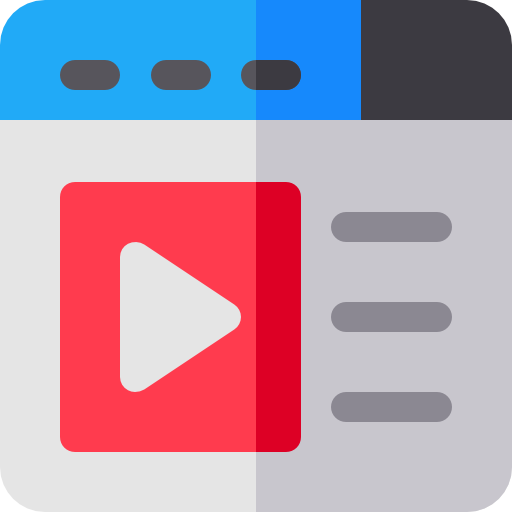 reproductor de video icono gratis