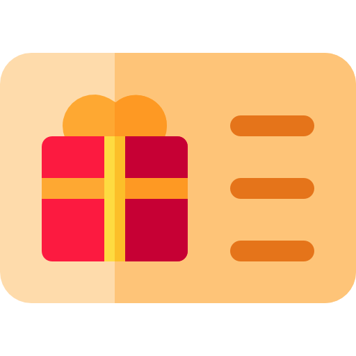 tarjeta de regalo icono gratis