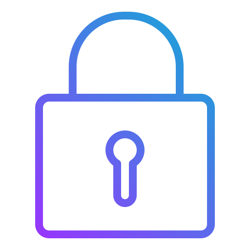 Padlock Generic Gradient icon