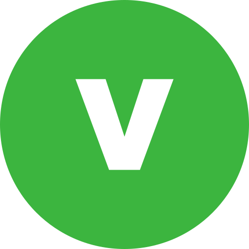 letra v icono gratis