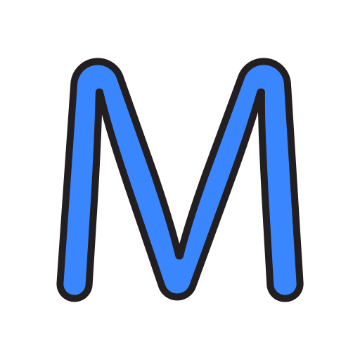 Letter m Generic Outline Color icon