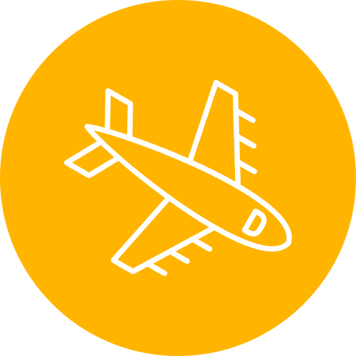 Airplane arriving - Free travel icons