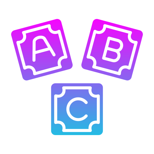 bloque abc icono gratis