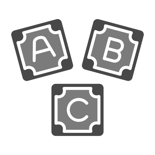 bloque abc icono gratis