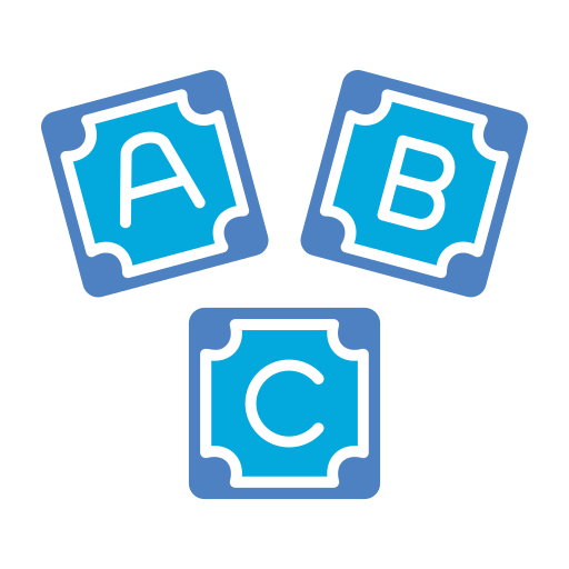 bloque abc icono gratis