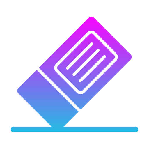 Eraser Generic Flat Gradient icon