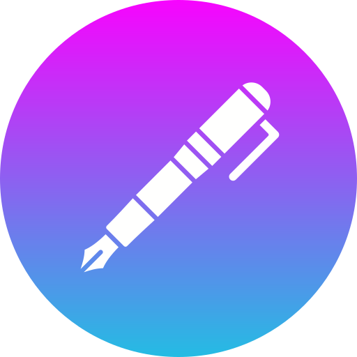 pluma fuente icono gratis