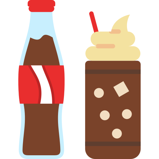 soda con helado icono gratis