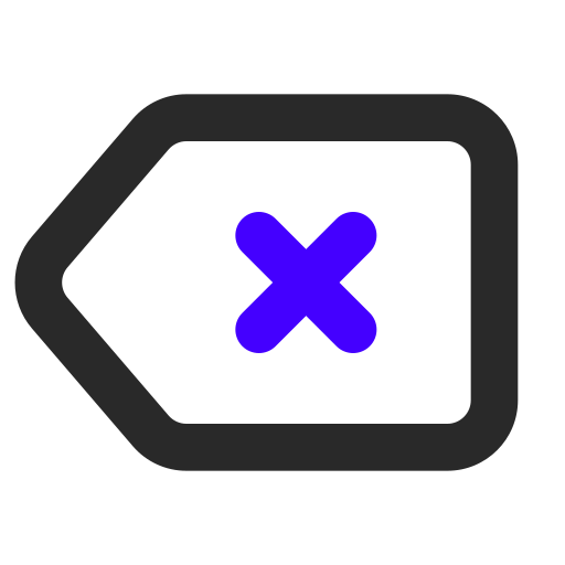 Backspace Generic Outline Color Icon