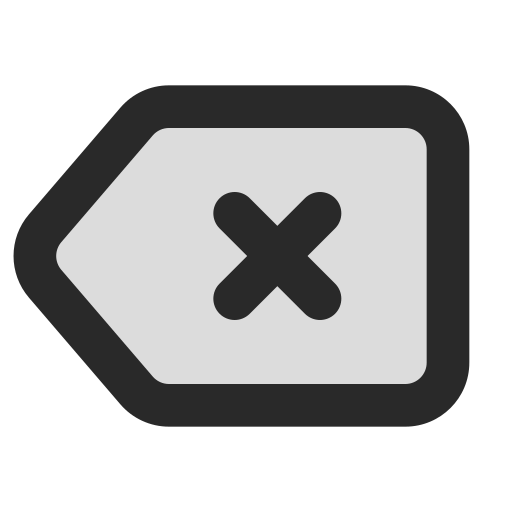 Backspace Generic Grey Icon
