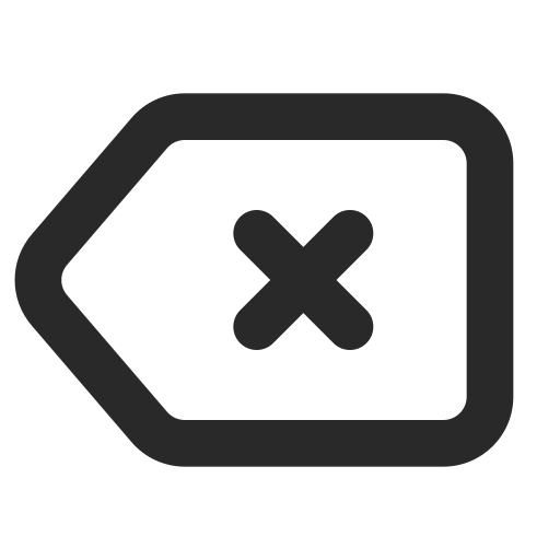 Backspace Generic Basic Outline Icon