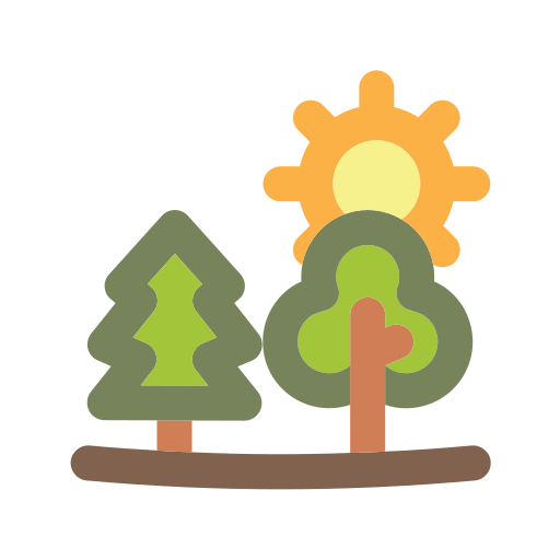 Forest Generic Outline Color icon