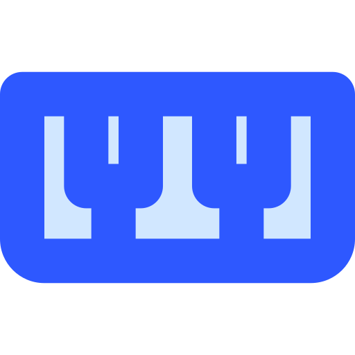 Piano Generic Blue icon