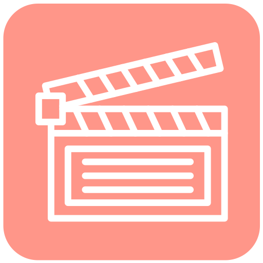 pizarra de película icono gratis