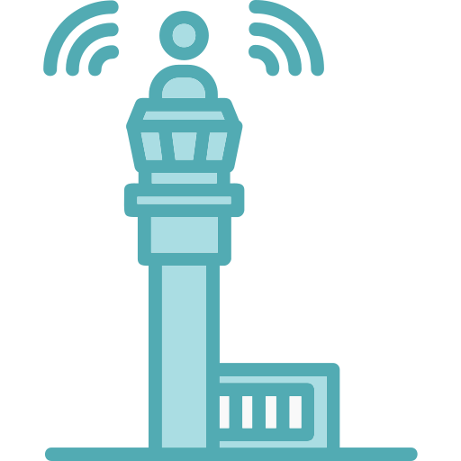 Control tower Generic Blue icon