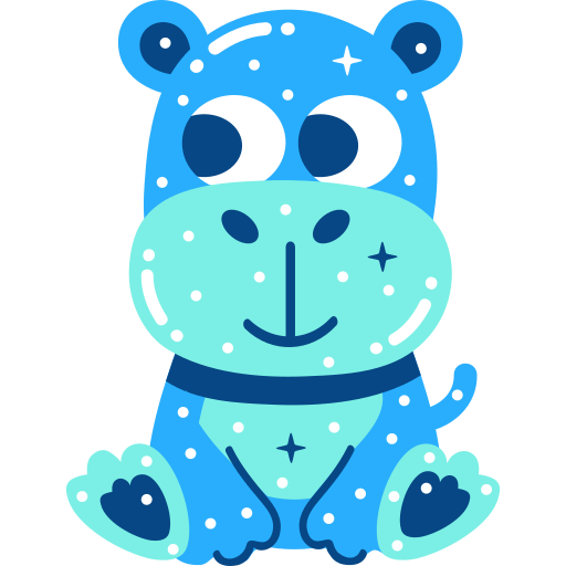 Hippopotamus free sticker