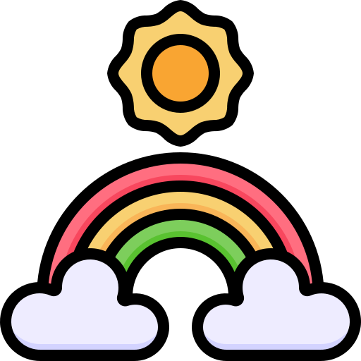 arco iris icono gratis