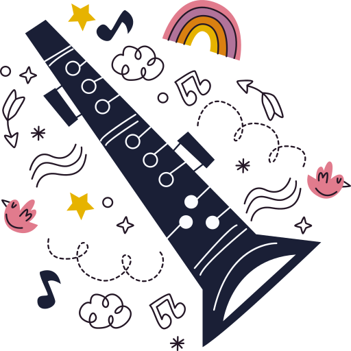 Flute free sticker Flute free sticker