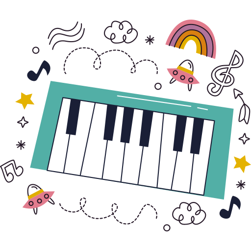 Piano Stickers - Free music Stickers