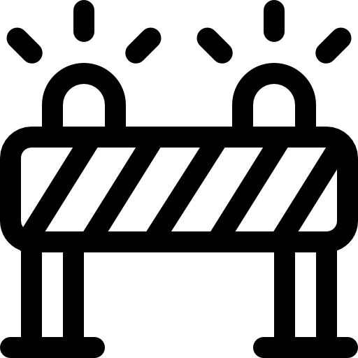 barrera icono gratis