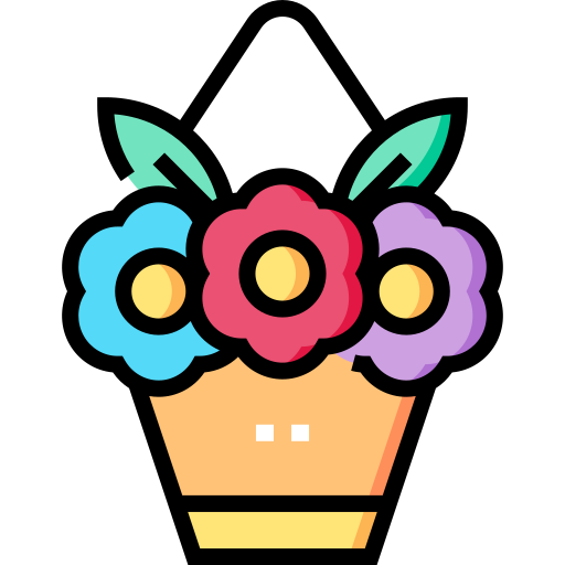 ramo de flores icono gratis