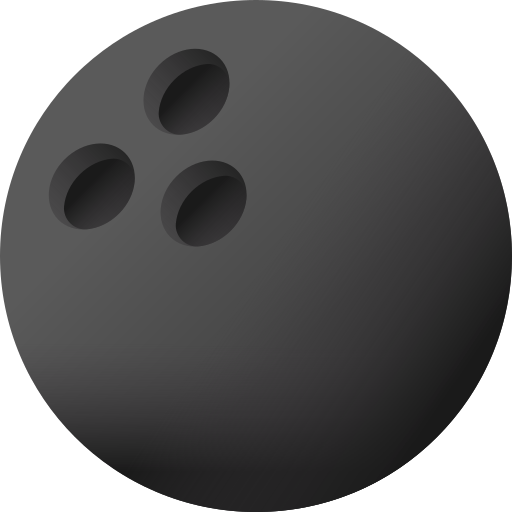 Bowling ball 3D Color icon