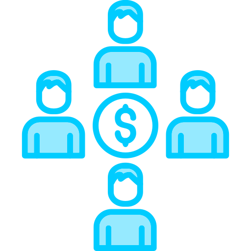 recaudación de fondos icono gratis