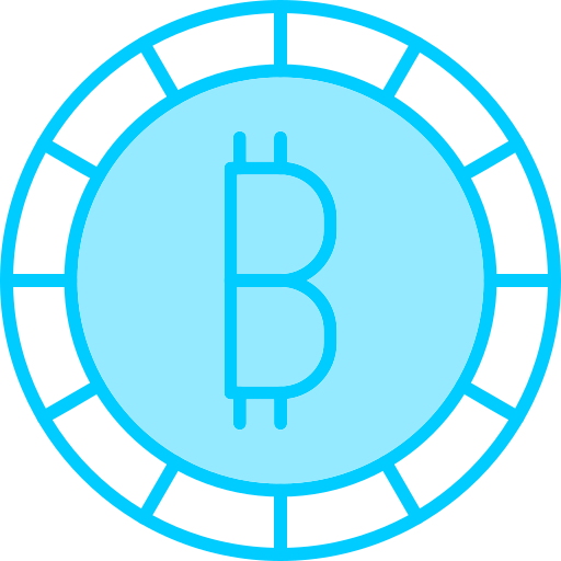 Bitcoin Generic Blue Icon