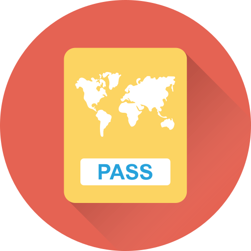 pasaporte icono gratis