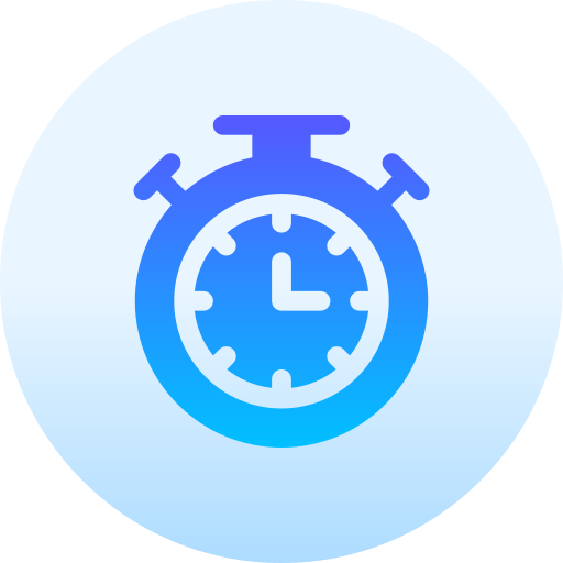 Stopwatch Basic Gradient Circular icon