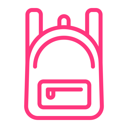 bolsa para la escuela icono gratis