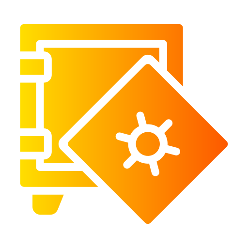 caja fuerte vacía icono gratis
